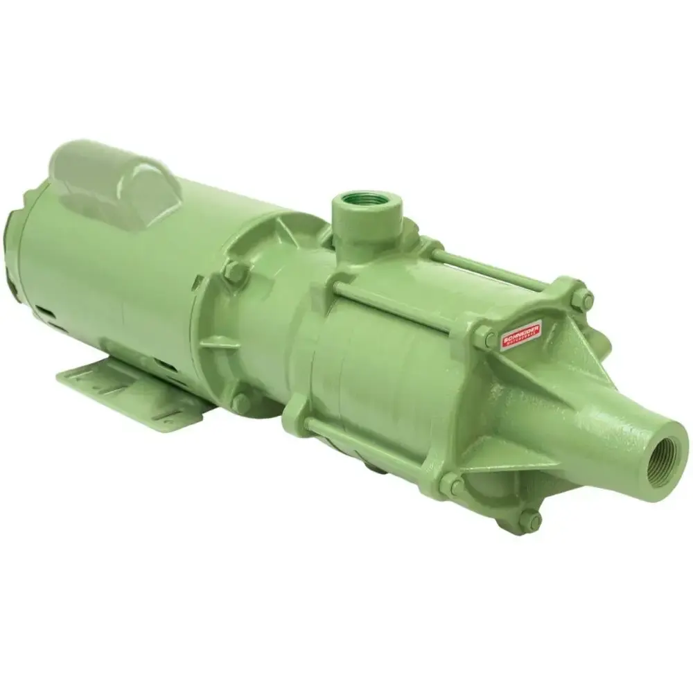 Bomba multi-estágio monofásica 1.0 CV 2 estágios alumínio ME-1210 Schneider — fotografia de referência