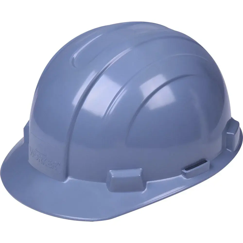 Capacete de proteção industrial cinza max Worker — fotografia 2