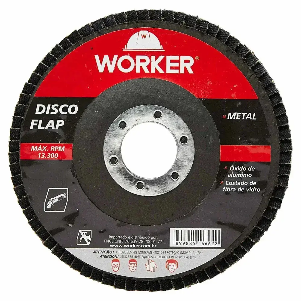 Disco flap curvo G40 178 x 22,23MM metal Worker — fotografia de referência