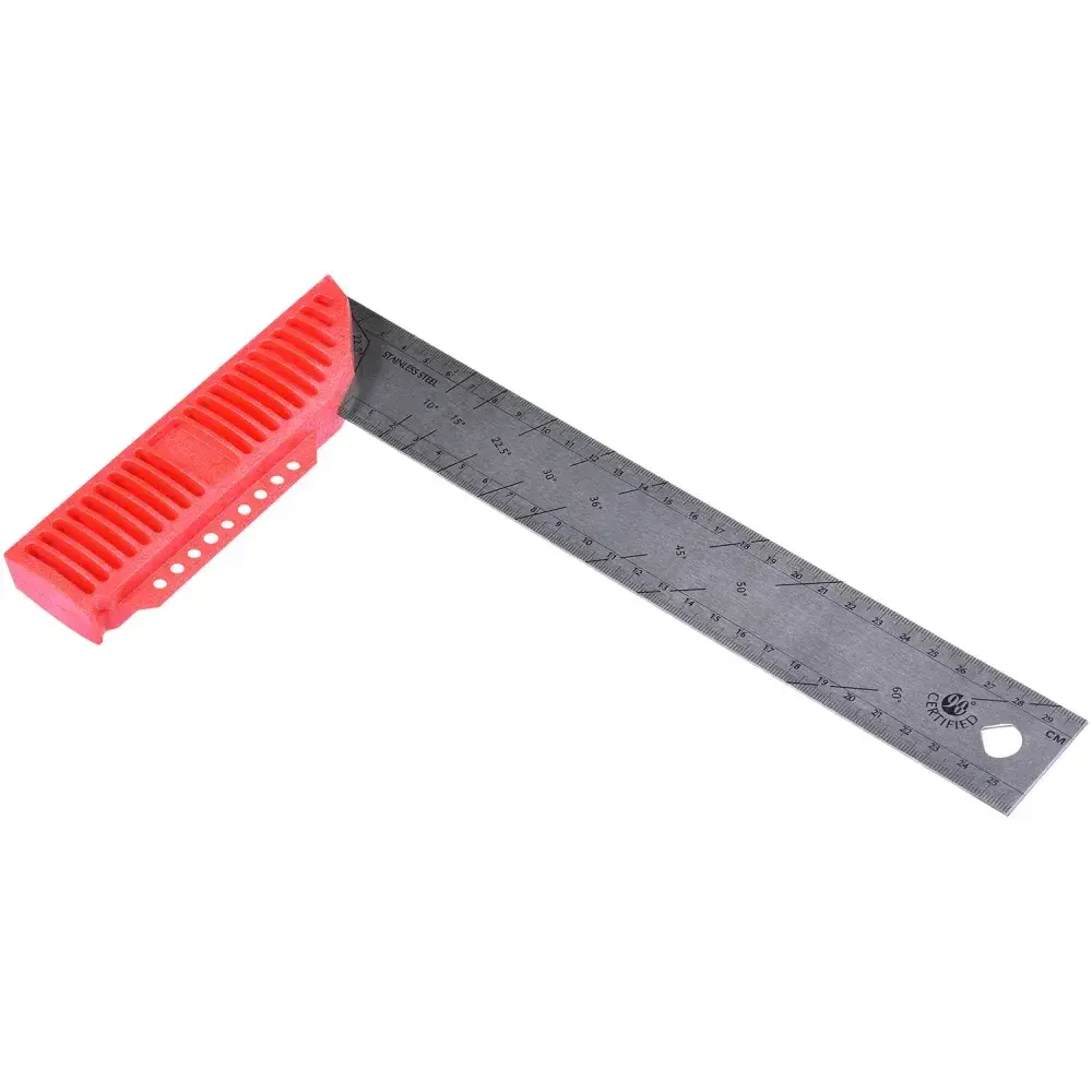 Esquadro em aço inox 30CM com cabo polímero Kapro — fotografia 5
