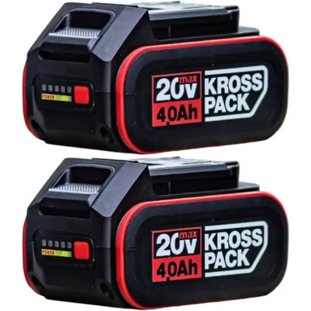 Chave de impacto 1/4 POL e esmerilhadeira 5 POL com 2 baterias 20V e carregador Kress — fotografia 5