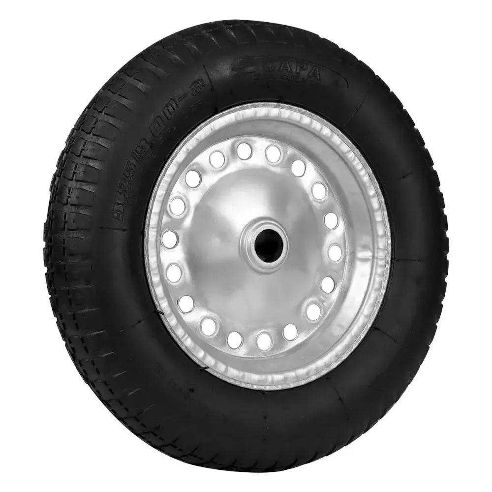 Roda para carrinho de mão com pneu/câmara 3,25 x 8" worker Maestro — fotografia 3