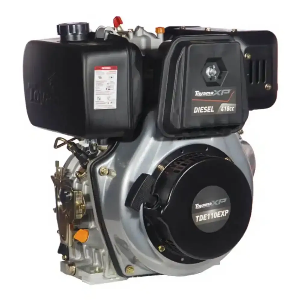 Motor diesel 10.5 HP 4T 418CC partida elétrica TDE110EXP Toyama — fotografia 5