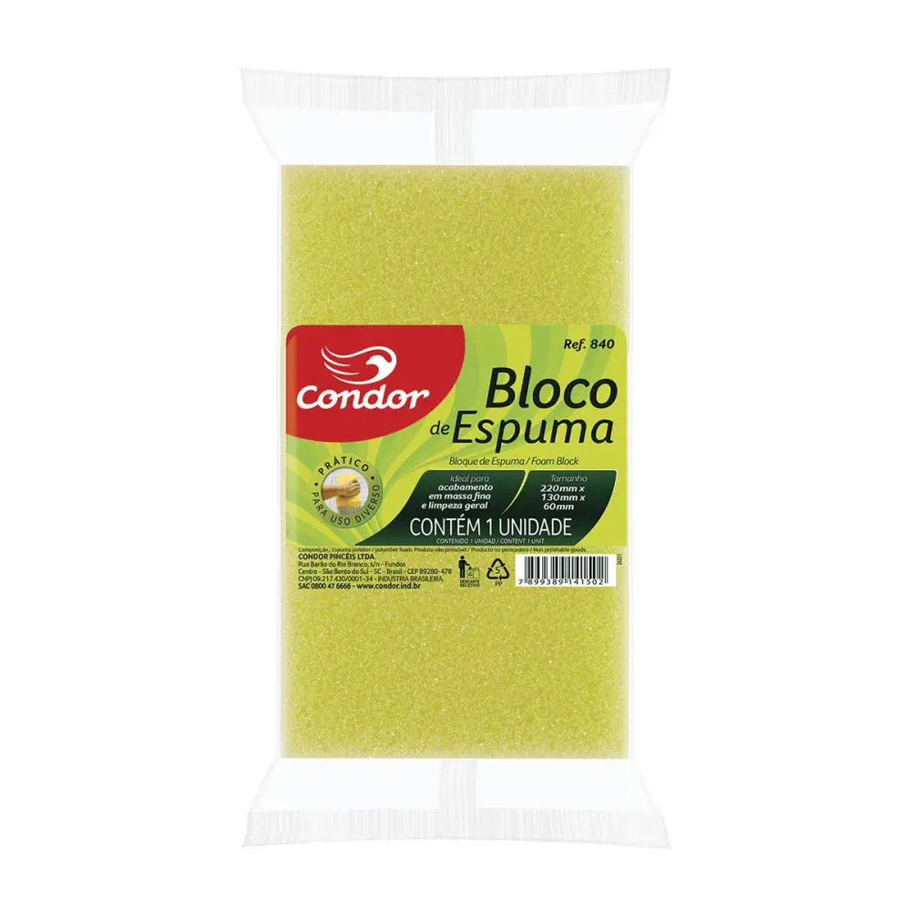 Bloco espuma reboco 12 peç Condor