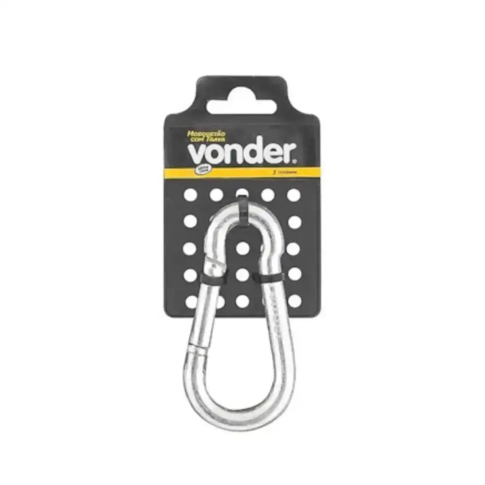 Mosquetão com Trava 9 mm x 90 mm VONDER — fotografia 5