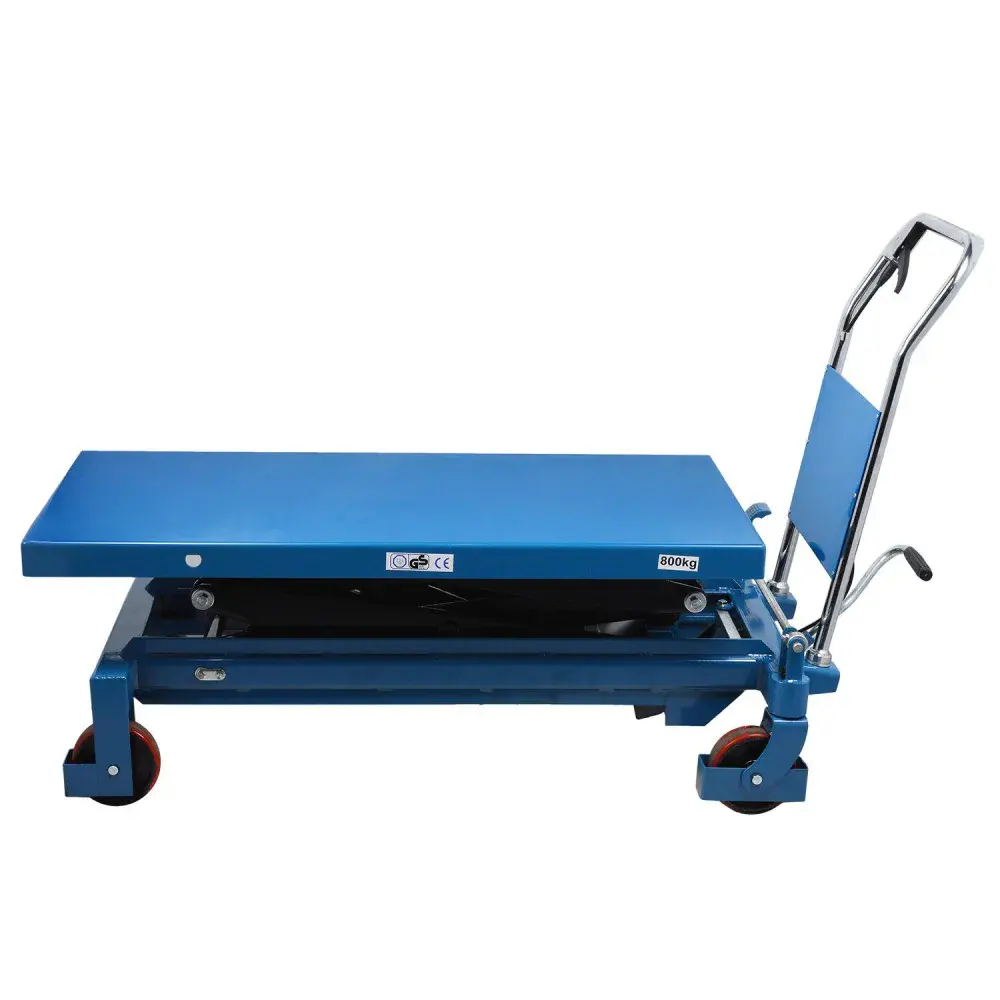 Mesa hidráulica pantográfica elevada 800KG Bovenau — fotografia 3