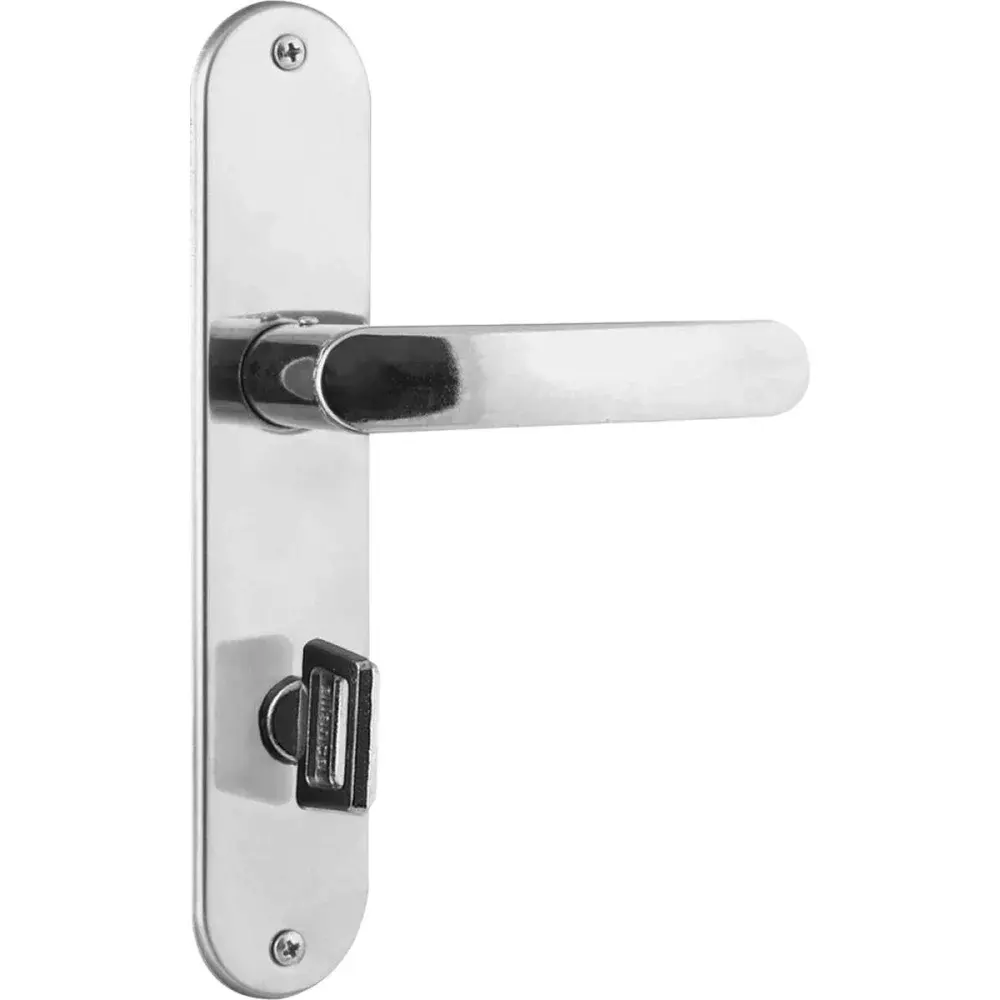 Fechadura alavanca para banheiro - inox polido aliança