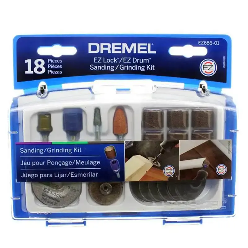 Kit EZ lock para micro retífica Dremel com 18 peças referência EZ686-01 Dremel