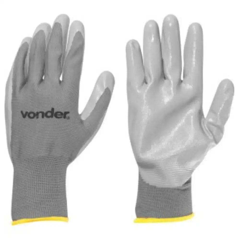 Luva de poliéster com látex tam 10 PNV 0110 Vonder