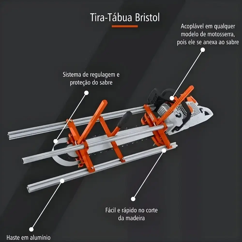 Tira tábua para motosserra 750 MM Bristol — fotografia 4