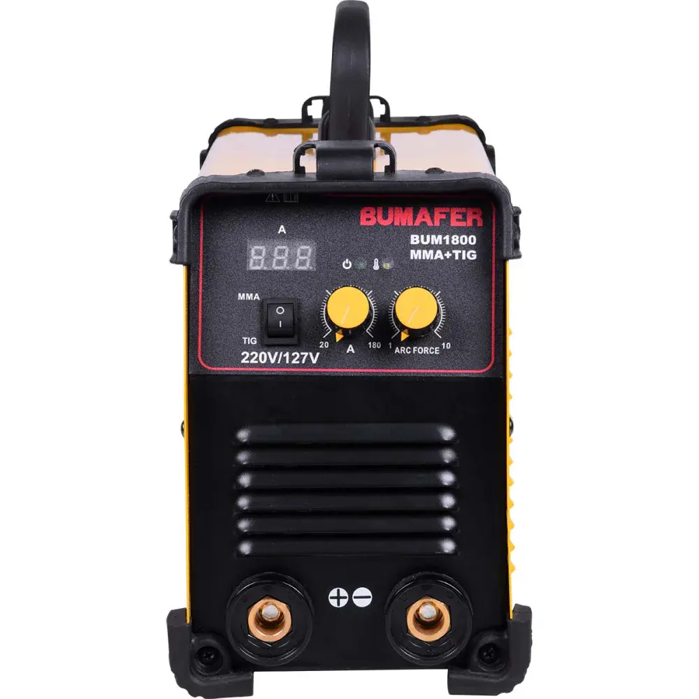 Inversora de solda mma/tig anti stick 8KW 180A biv Bumafer — fotografia 4