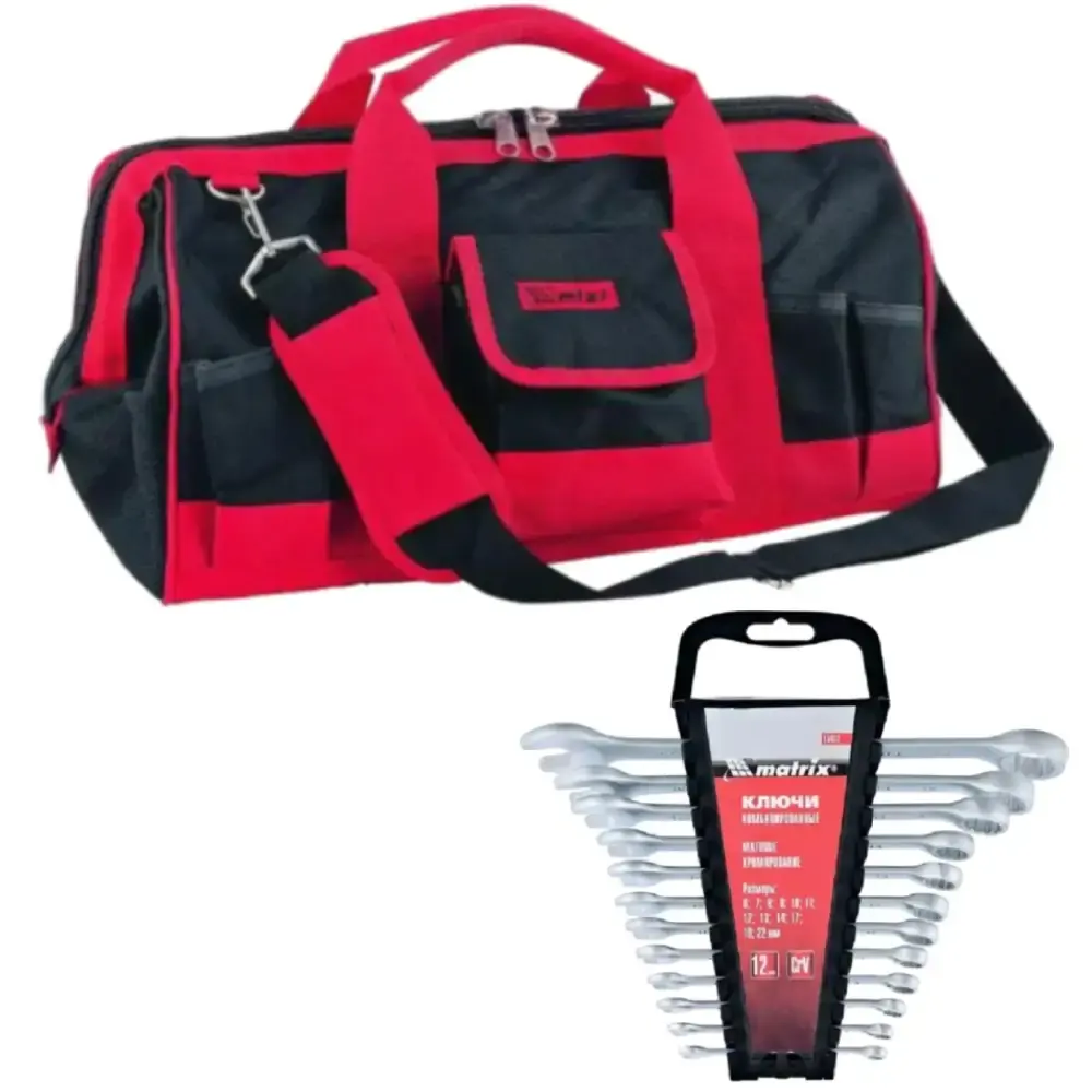 Kit jogo de chaves combinadas de 6 à 22MM com bolsa MTX