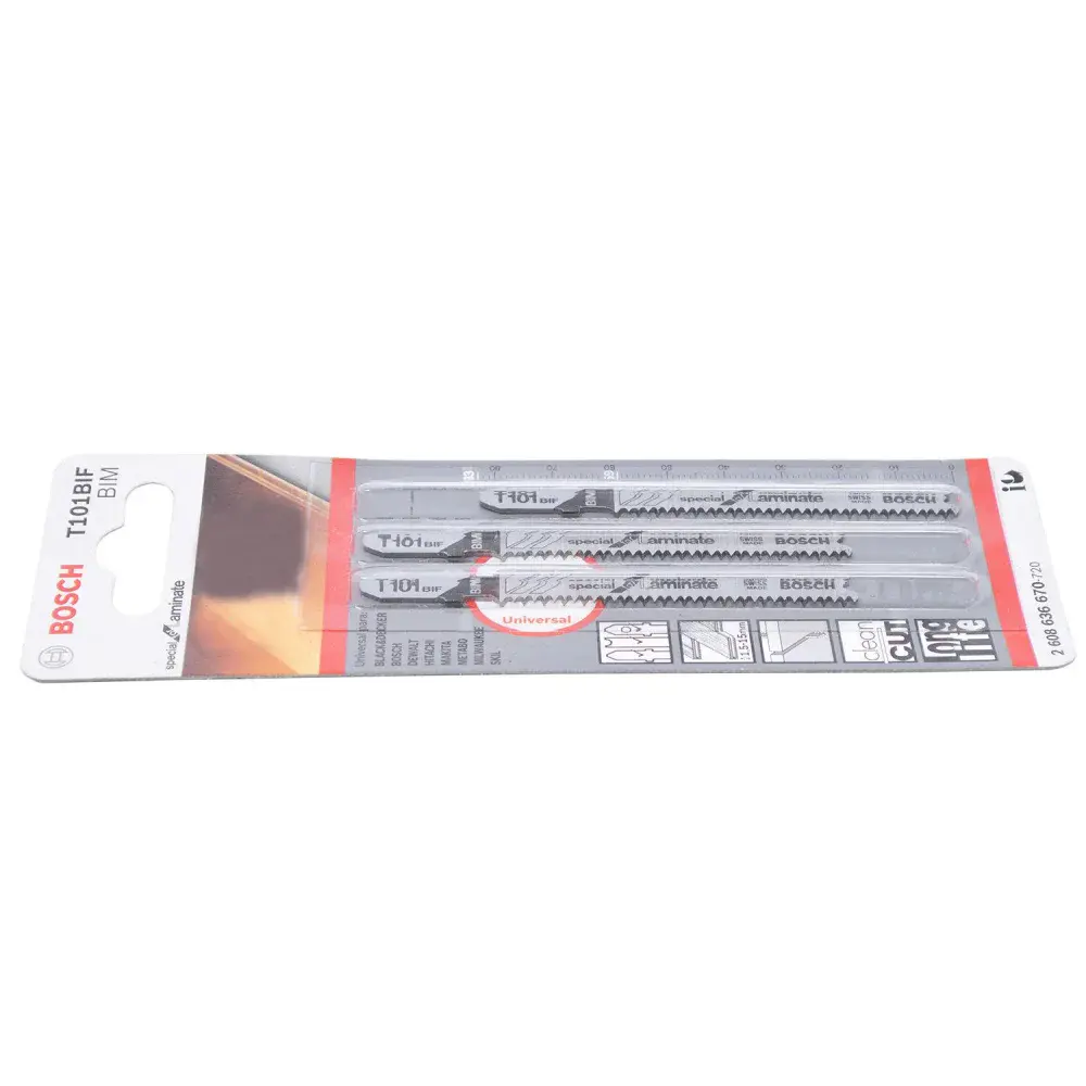 Lâmina de serra tico-tico special for laminate T101BIF Bosch - 3 peç — fotografia 5