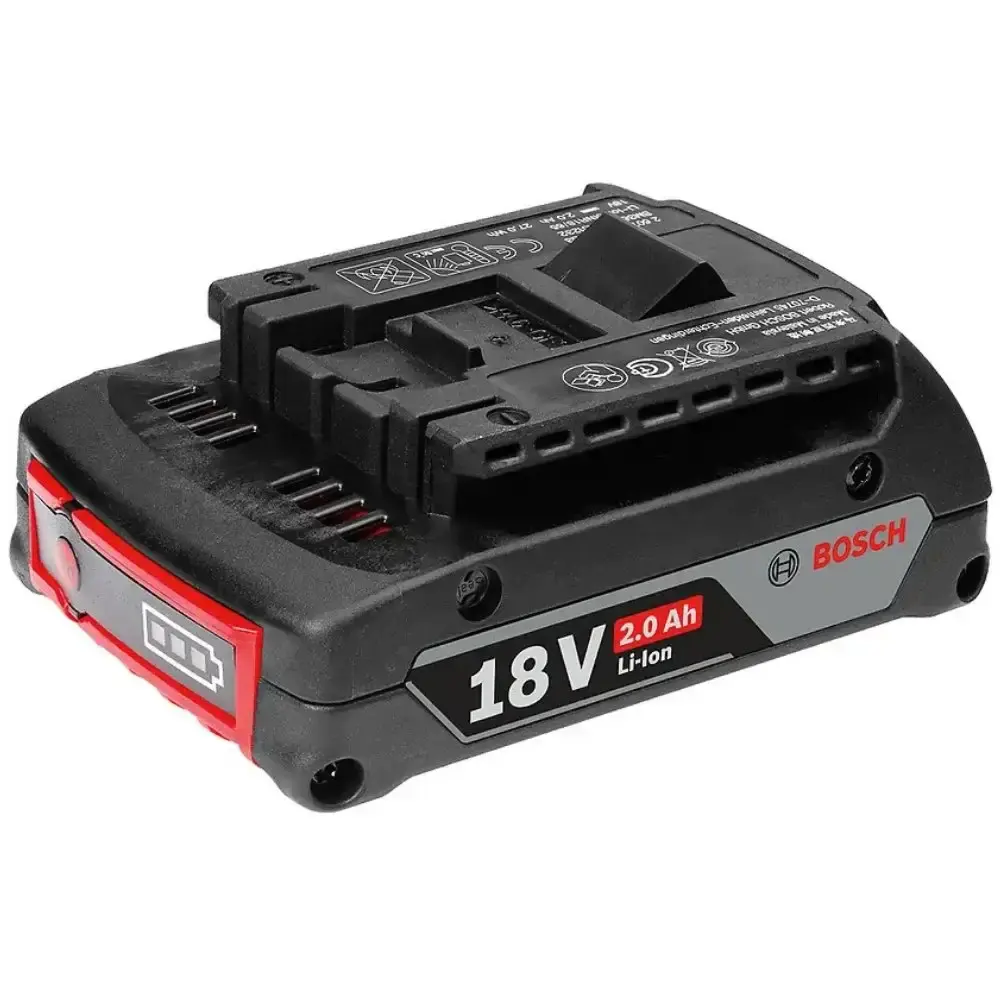 Parafusadeira de impacto 65NM com 2 baterias 18V 2,0AH carregador e kit brocas 30 peças Bosch — fotografia 3
