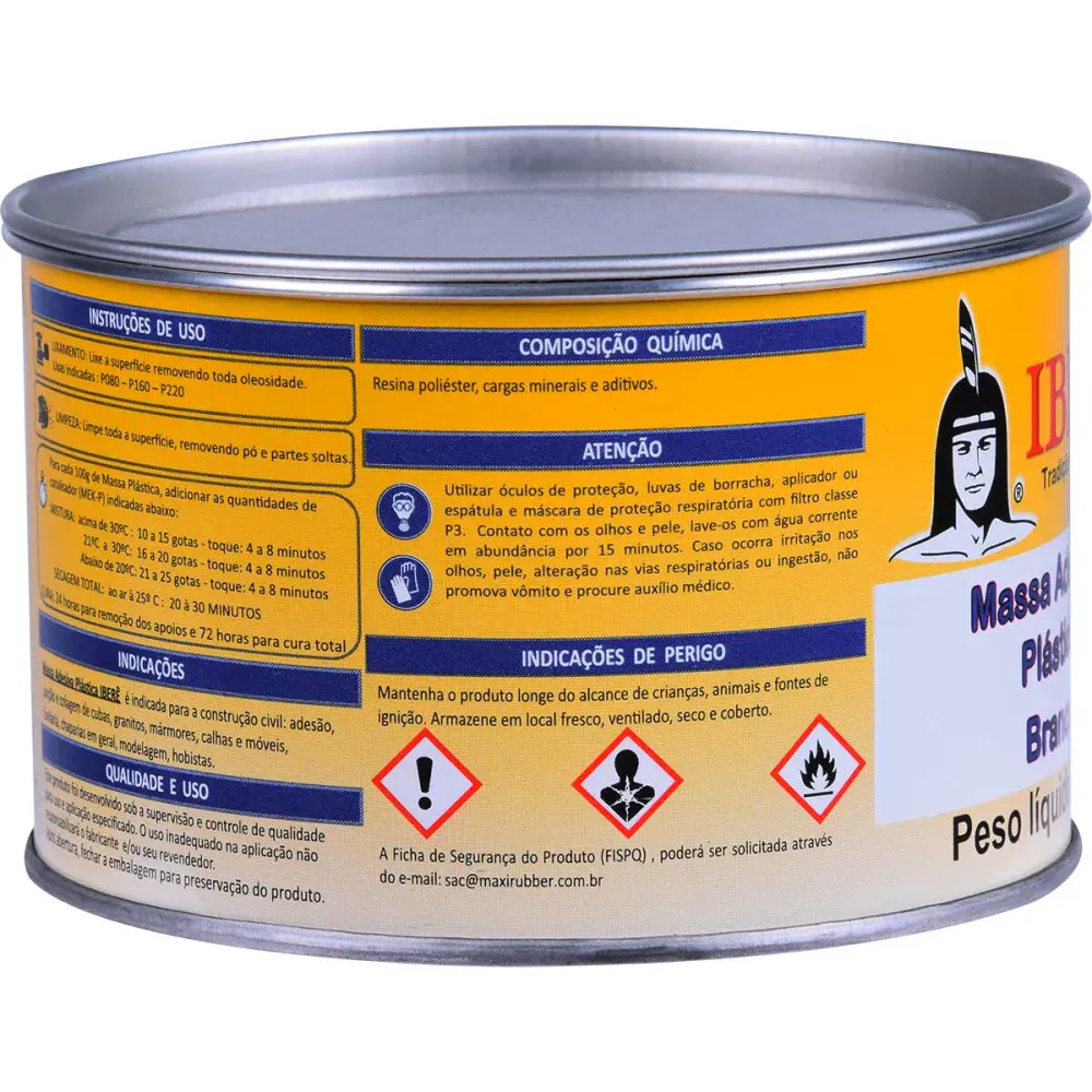 Massa plástica preta 400G iberê — fotografia 4