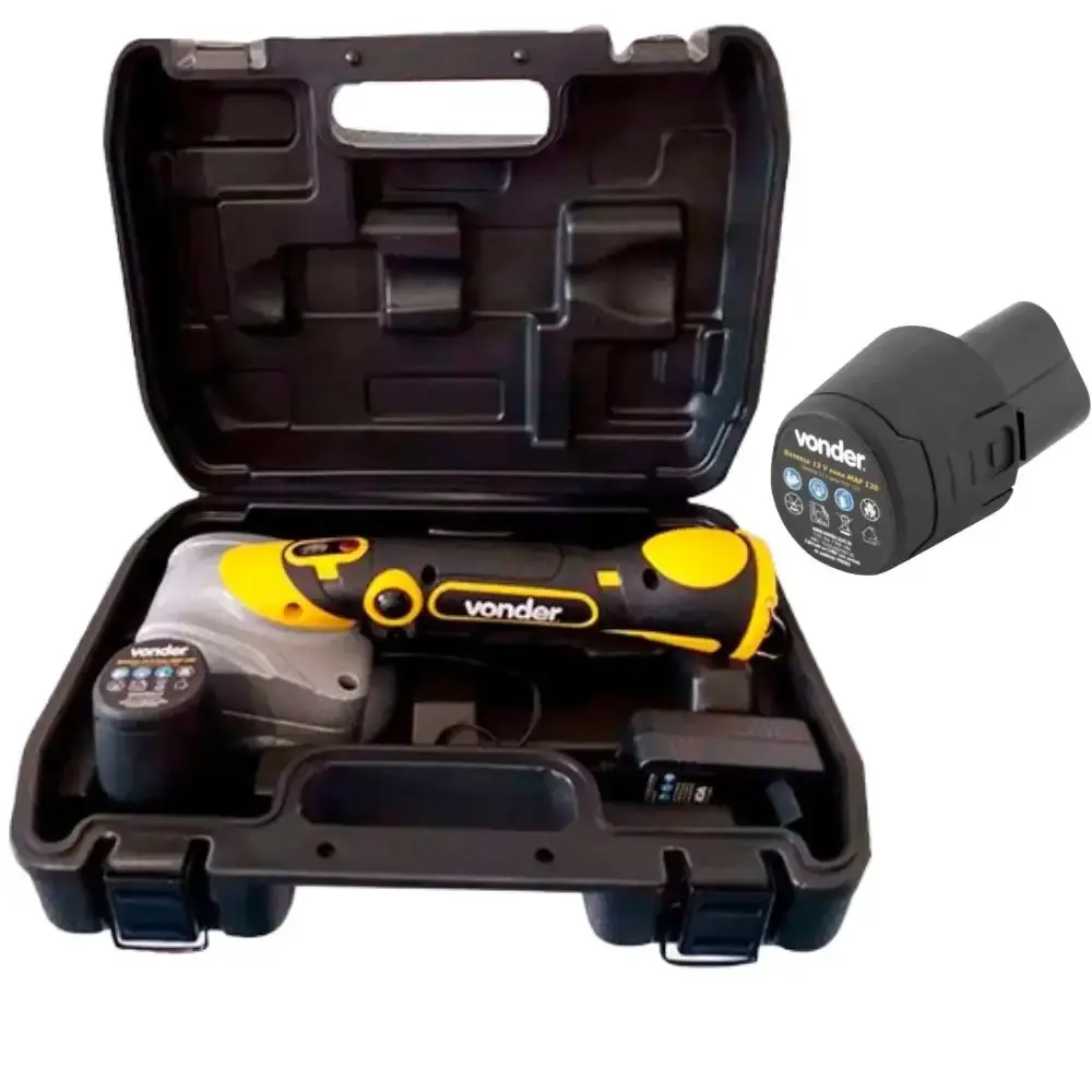Máquina assentar piso MAP120 com bateria 12V para MAP120 MAP125 Vonder — fotografia de referência