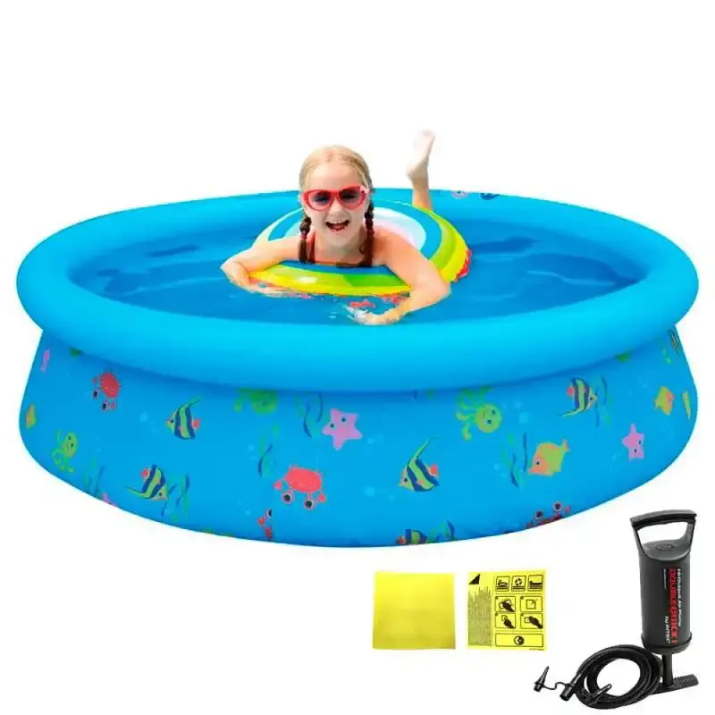 Piscina inflável infantil estampada 500 litros 150 x 38 CM 50033 BEL + bomba — fotografia de referência