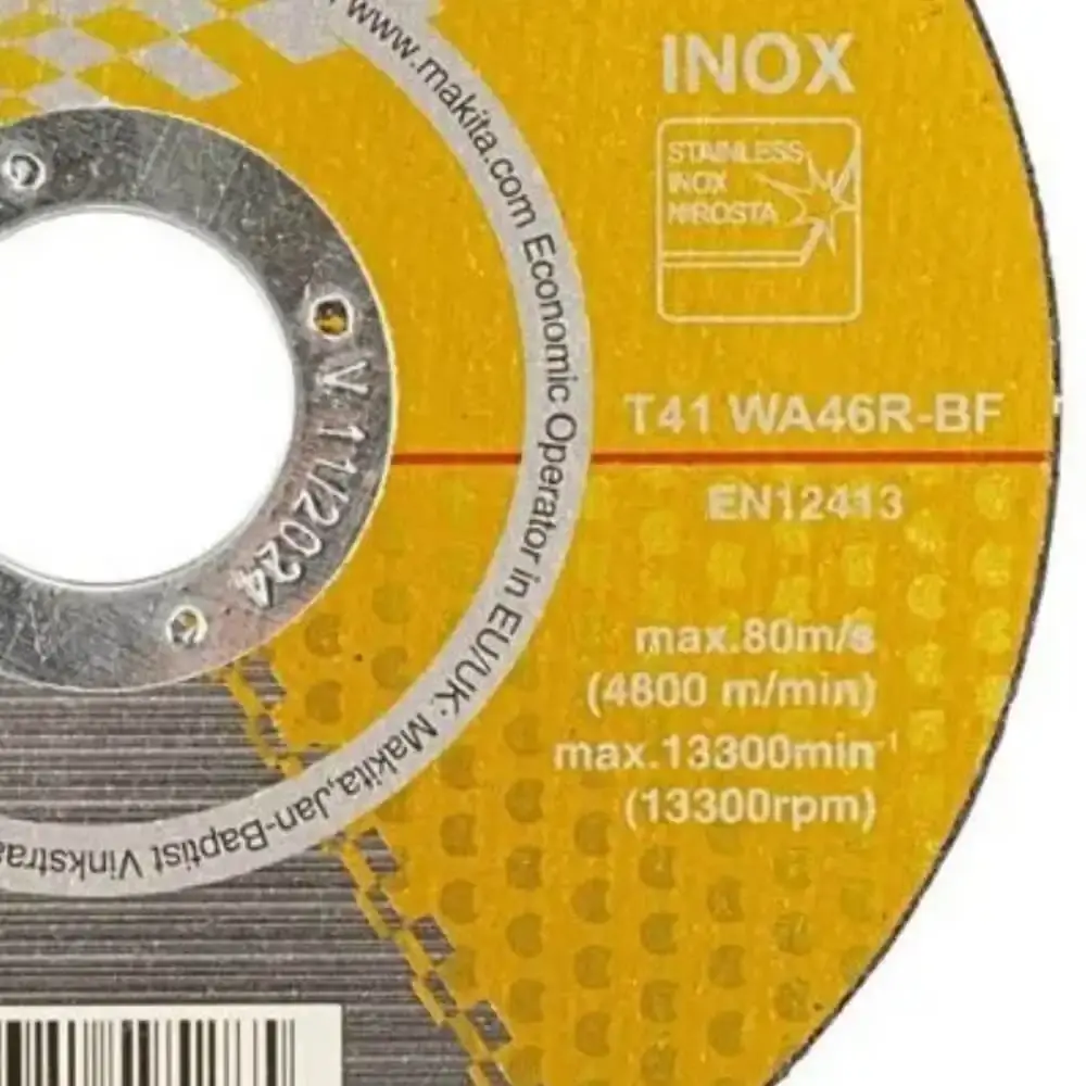 Disco de Corte Inox 4.1/2 POL x 1 MM com 25 Unidades D.75524 MAKITA — fotografia 6