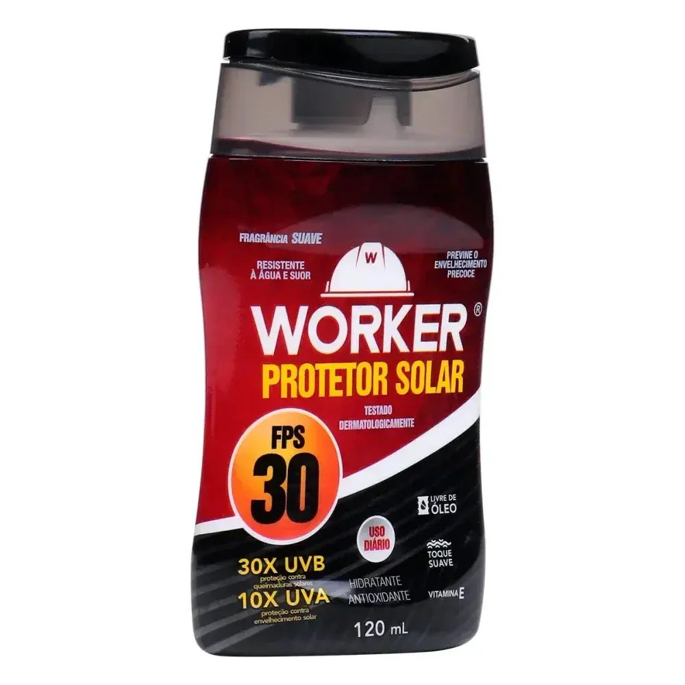 Protetor solar FPS30 120ML Worker — fotografia 5