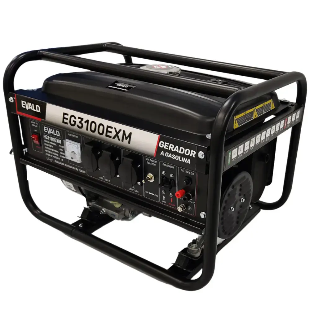 Gerador à gasolina 3.1 KVA bivolt EG3100EXM Evald