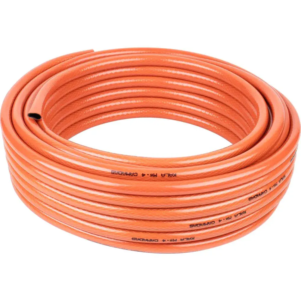 Kit mangueira jardim reforçada laranja 4 camadas 10M Kala