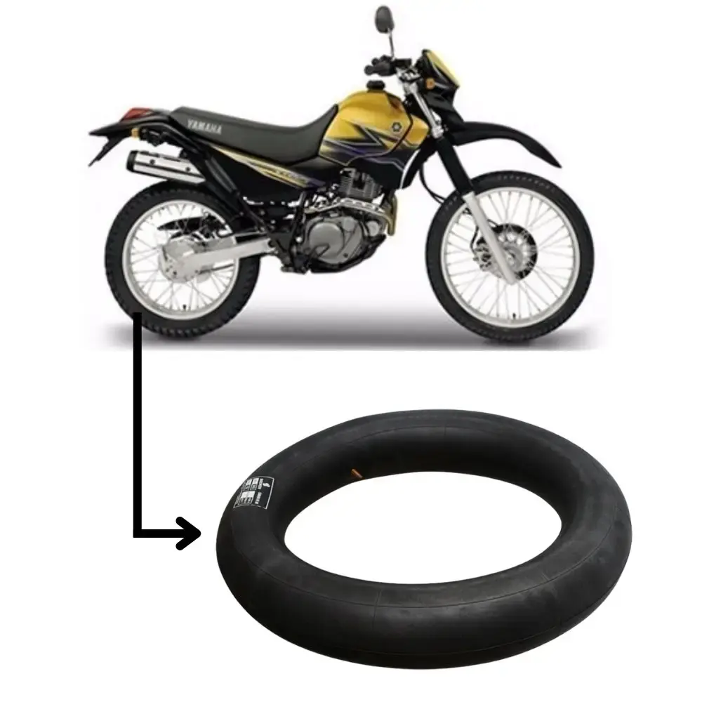 Câmara de ar pneu aro 18 para moto tornado e XT255 Bremen — fotografia 4