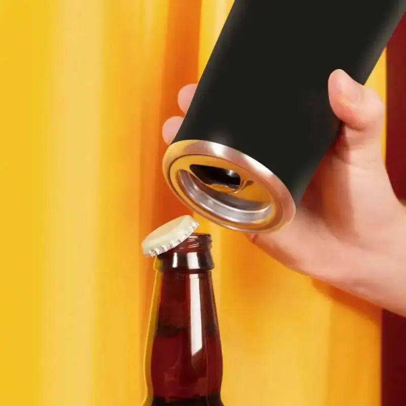 Copo Térmico de Cerveja Preto 700 ML c/ Tampa e Abridor - Conserva até 26h - MOR — fotografia 8