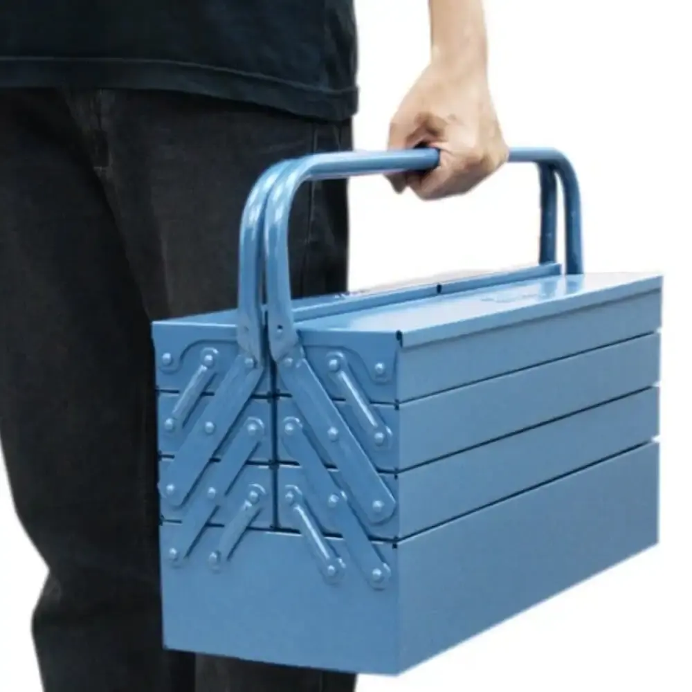 Caixa para ferramentas sanfonada com 7 gavetas 50 CM azul Fercar — fotografia 5