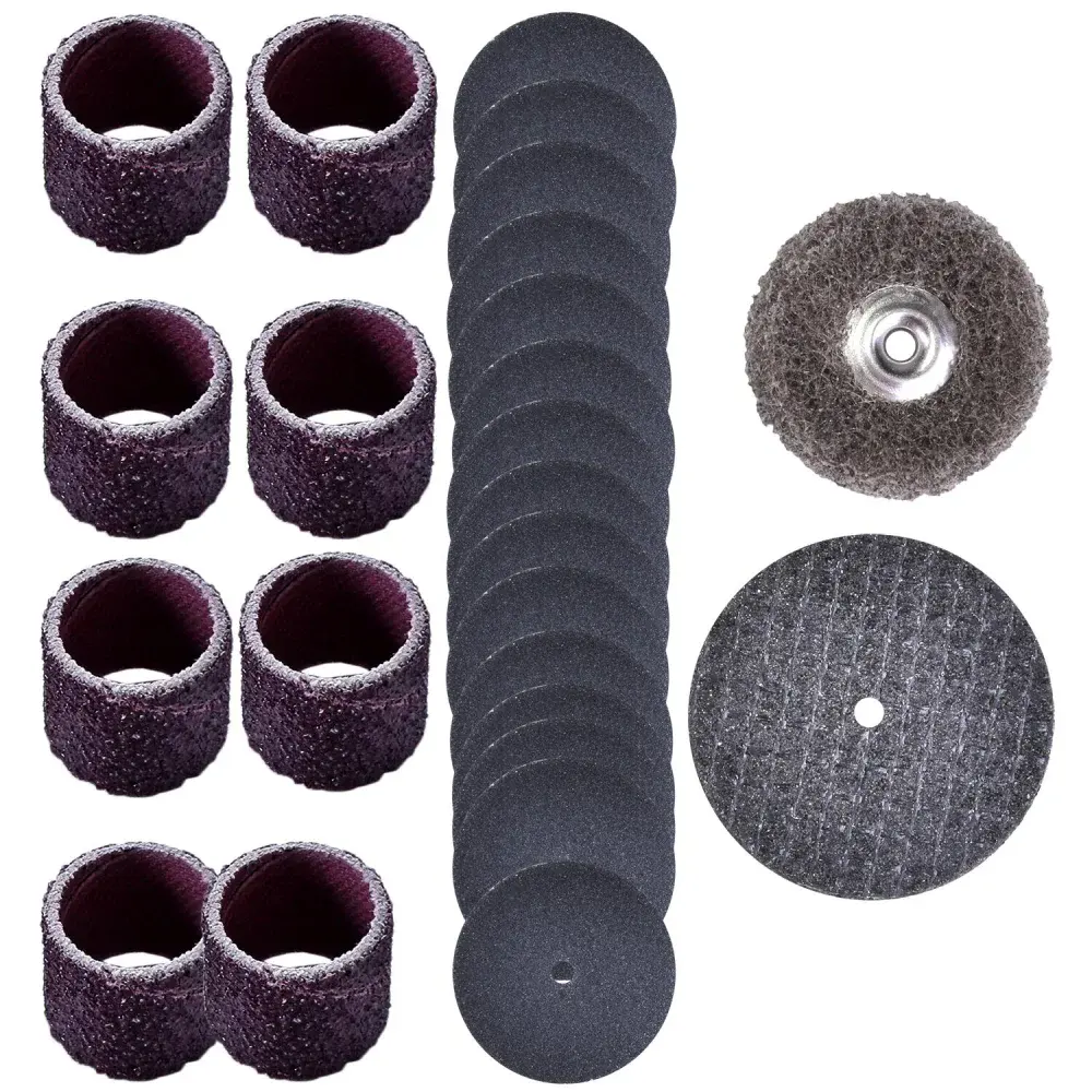 Kit para mini retífica 31 peç para lixar e afiar Dremel — fotografia 4