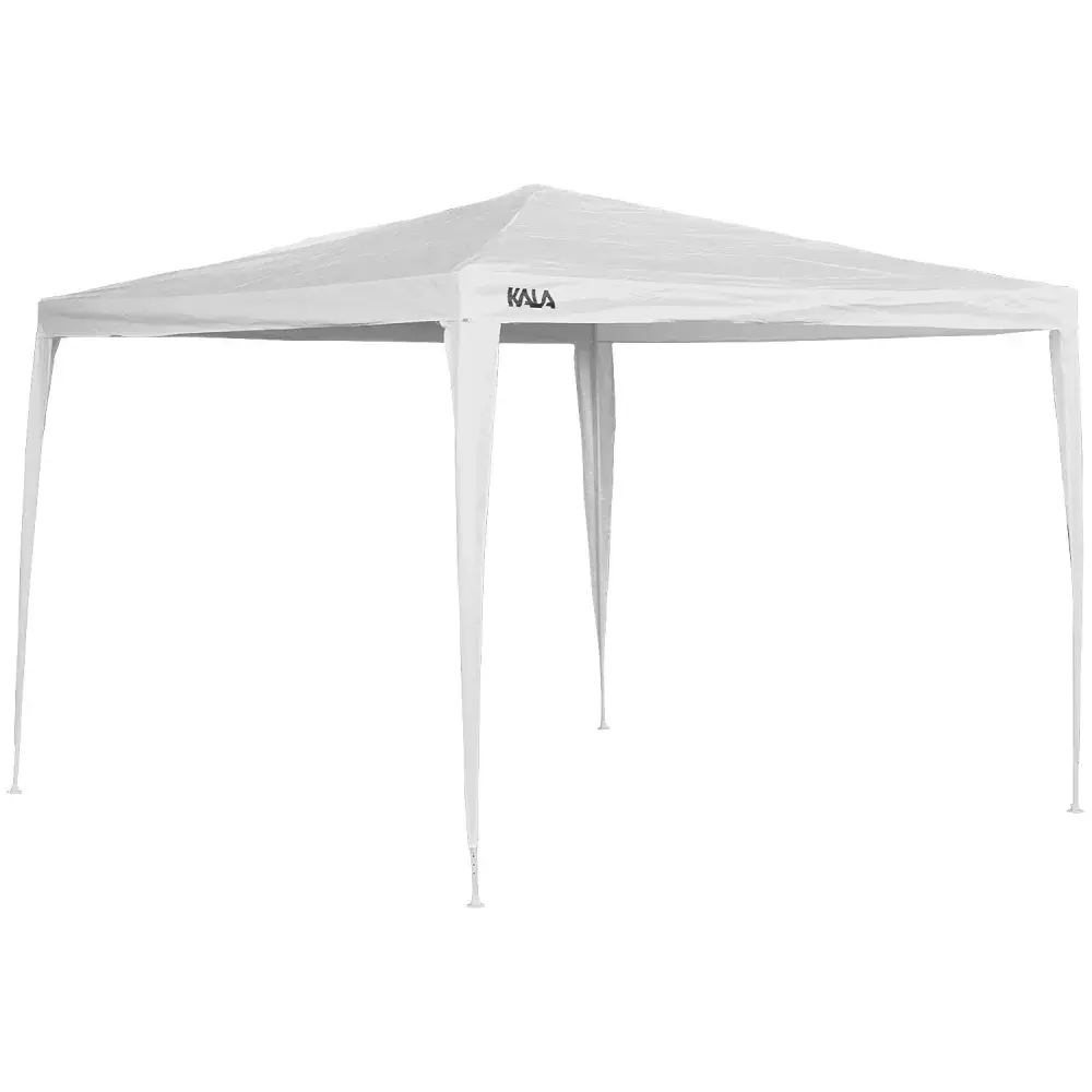 Gazebo de ferro desmontável 3X3M branco Kala — fotografia 3