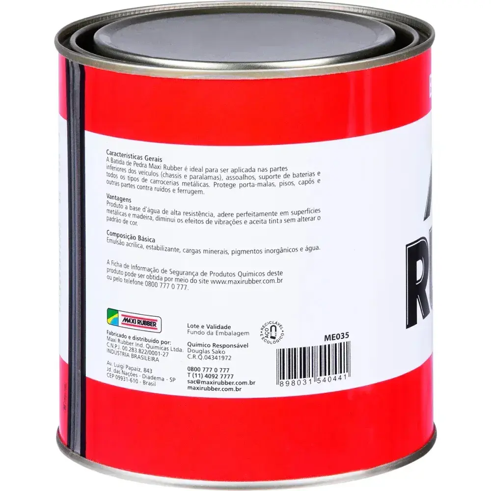 Batida de pedra preta 900ML maxi rubber — fotografia 6
