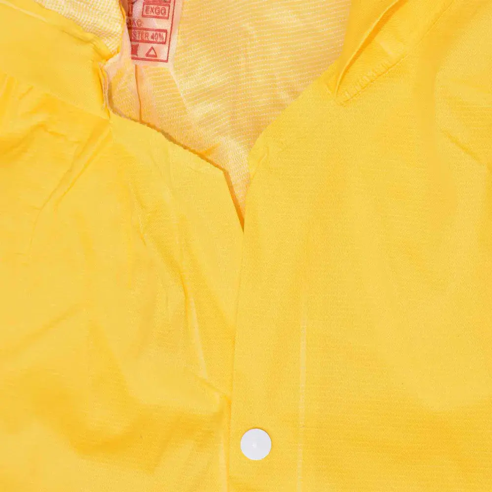 Capa de chuva amarela pvc com forro tamanho g Worker — fotografia 4