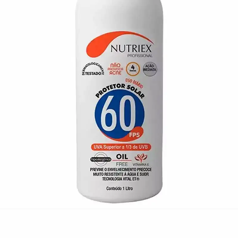 Protetor solar FPS 60 1.0L bisnaga Nutriex — fotografia 3