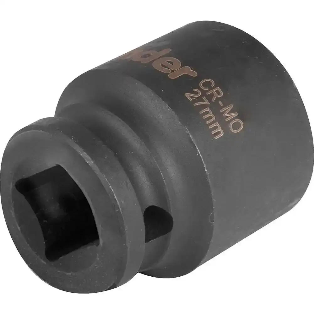 Soquete Sextavado de Impacto Encaixe 1/2 polegada 27Mm Cromado VONDER — fotografia 4