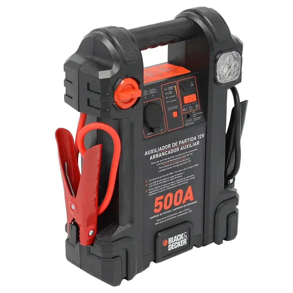 Auxiliar de partida JS500S 500A 12V bivolt blackdecker Black & Decker — fotografia 8