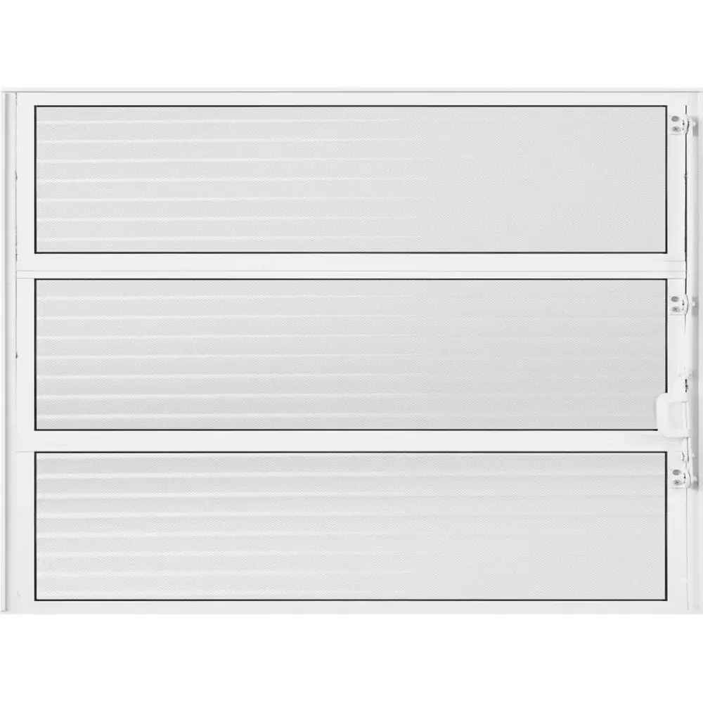 Vitrô basculante canelado em alumínio branca 60X80CM metalflex Aluvid — fotografia de referência