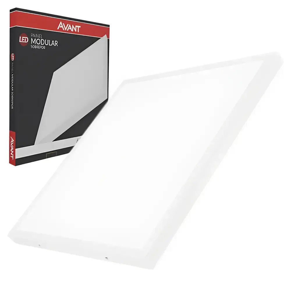 Painel plafon sobrepor led 60W 6500K 100X100CM Avant