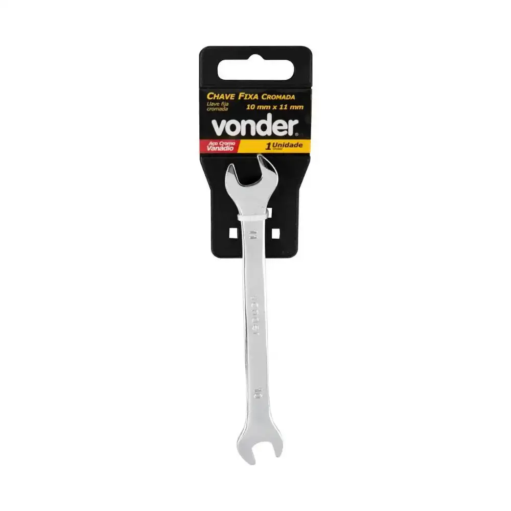 Chave fixa 1,0X1,1CM cromada Vonder — fotografia 3