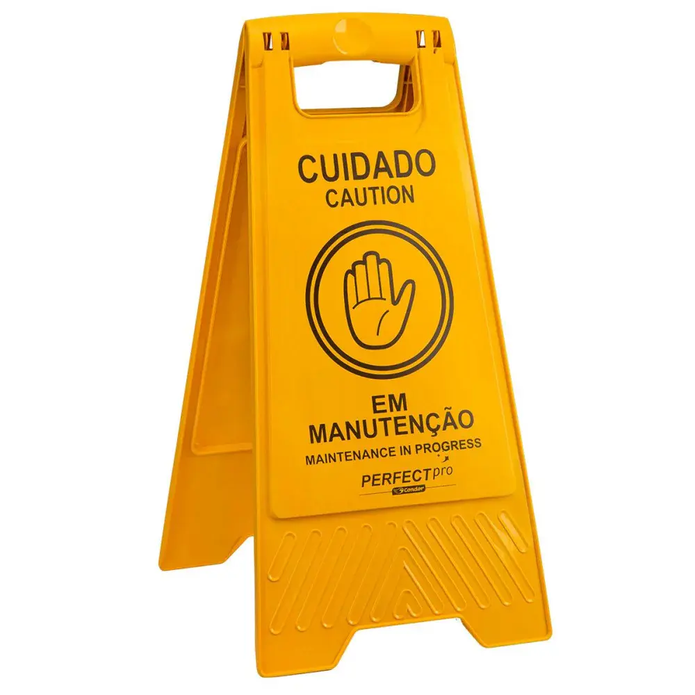 Placa sinalizadora de manutenção Perfect