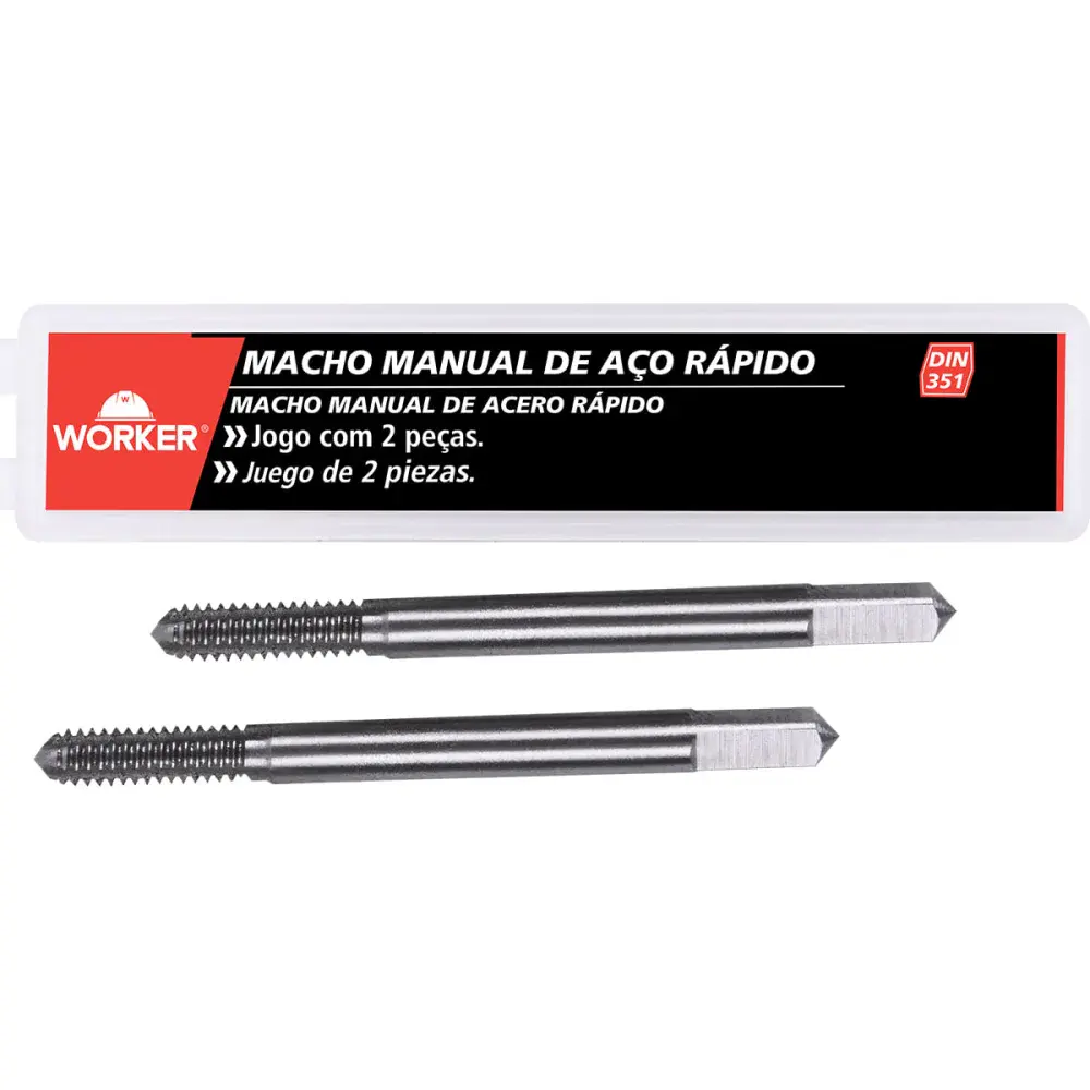 Jogo macho manual DIN351 bsw 1/8 2 peç Worker — fotografia de referência