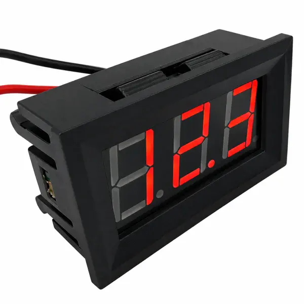 Voltimetro digital 3 fios - led vermelho Flach