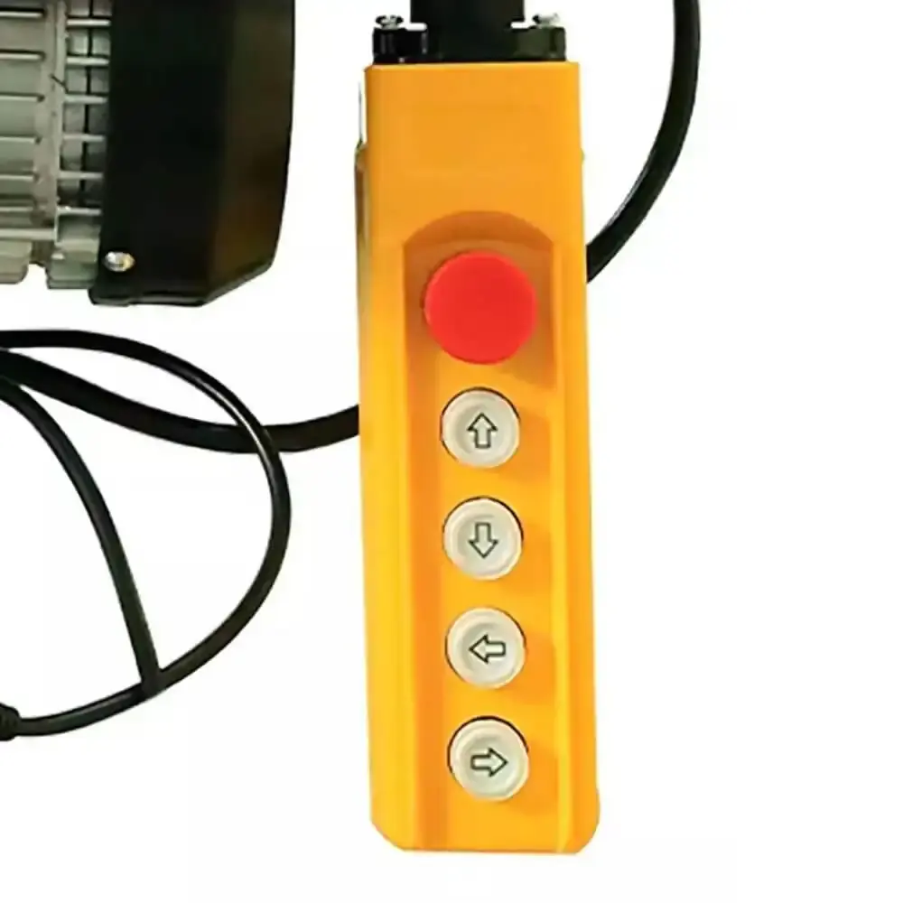 Talha guincho elétrico com trole 1 TON elevação 12M 220V Menegotti — fotografia 4