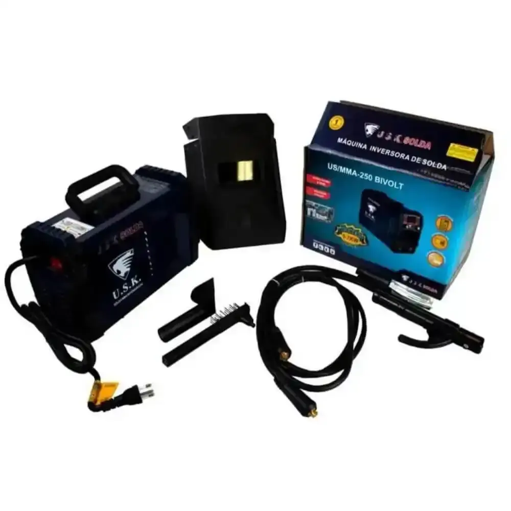 Máquina de solda inversora painel digital bivolt MMA-250 USK — fotografia 7