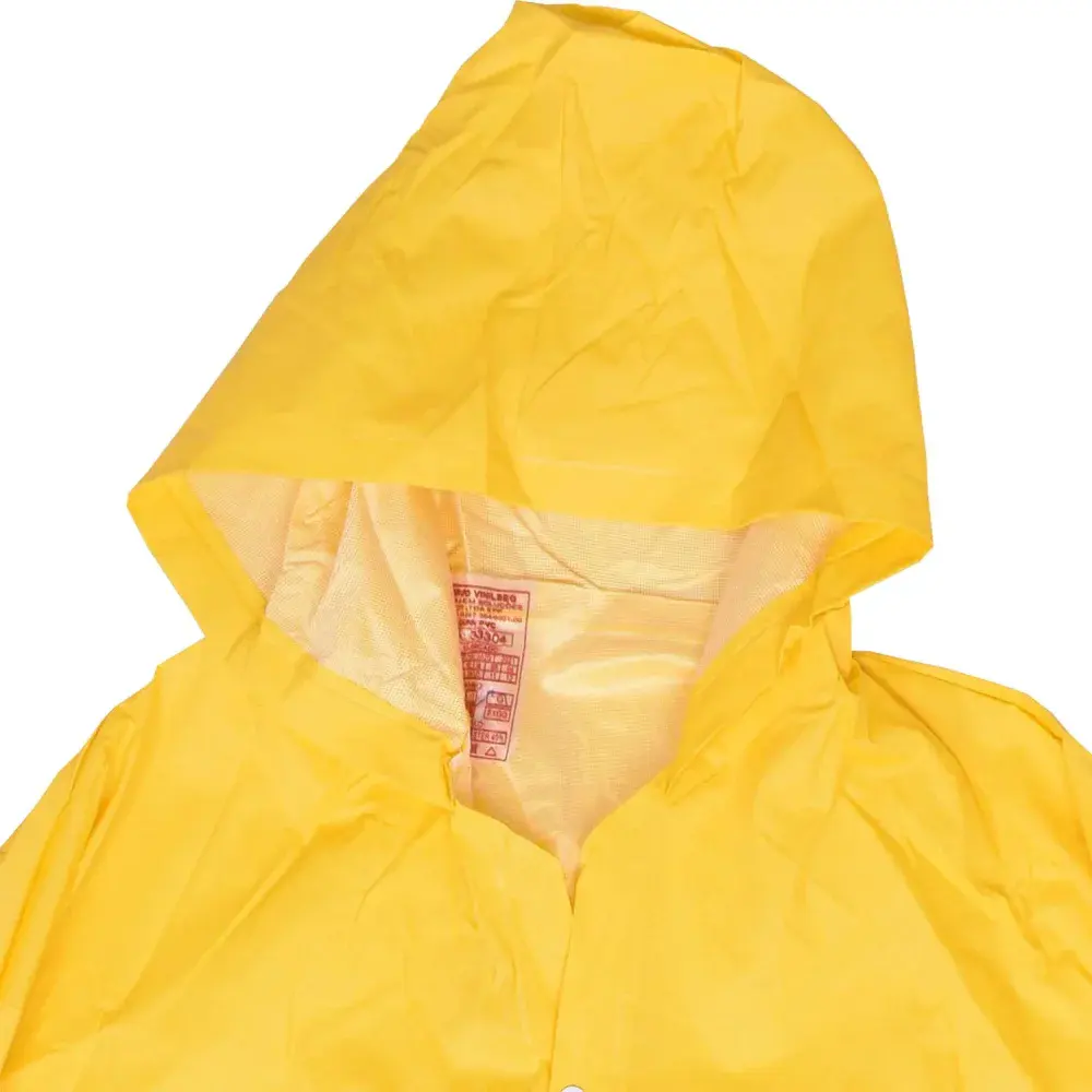 Capa de chuva amarela pvc com forro tamanho g Worker — fotografia 10