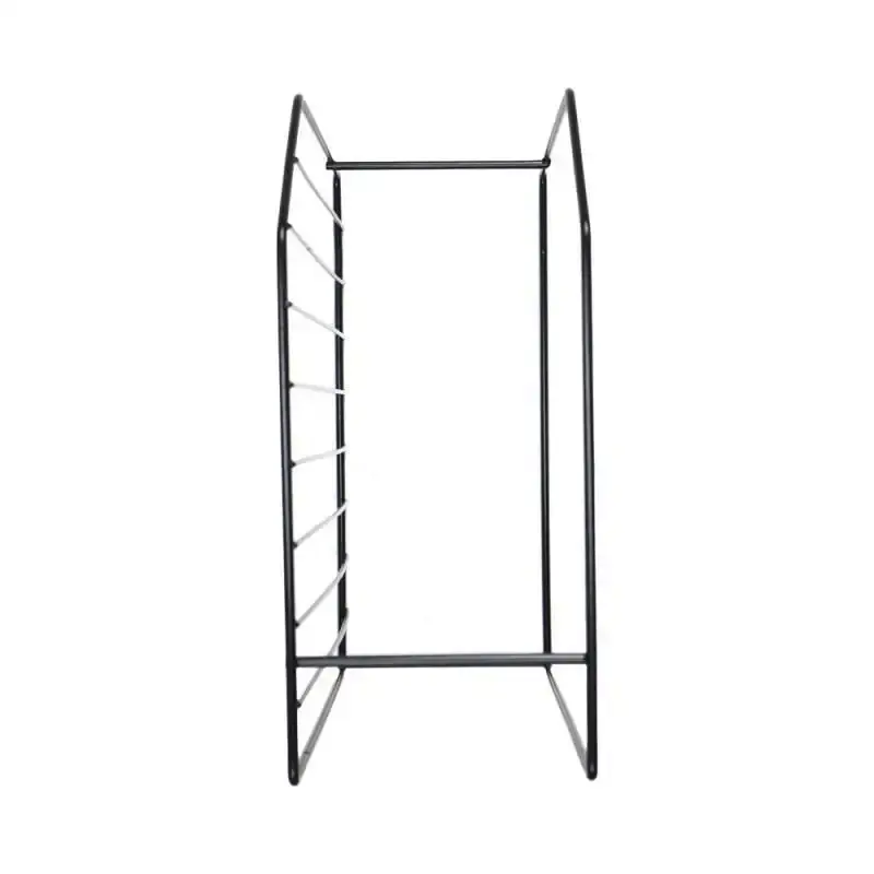 Organizador porta pratos horizontal viena 2 níveis em aço preto 990707 BEL — fotografia 6