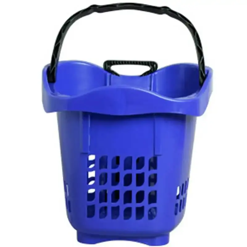 Cesta de mercado 30 litros multiuso com rodízio 9501 Plasnew