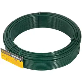Arame revestido pvc verde rolo 1KG BWG14 Vonder — fotografia 2