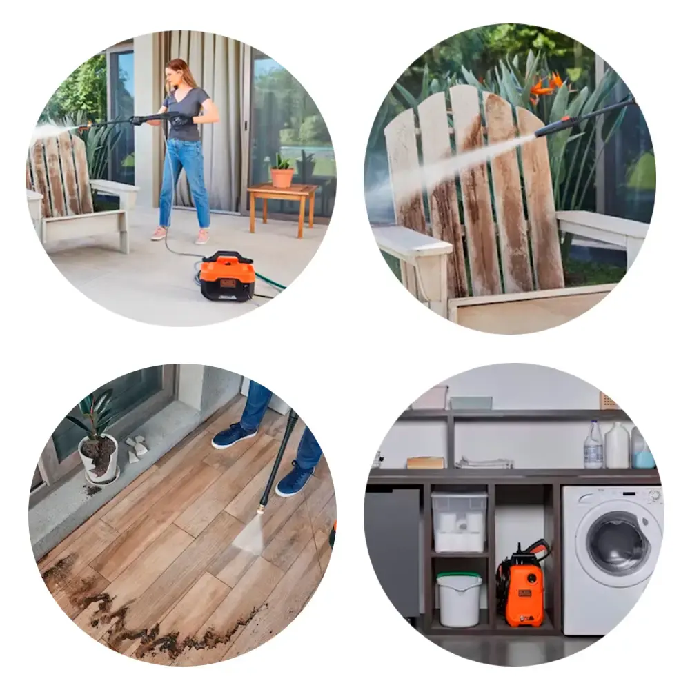 Lavadora de alta pressão 1300W BEPW1600 black & decker 110 V — fotografia 5