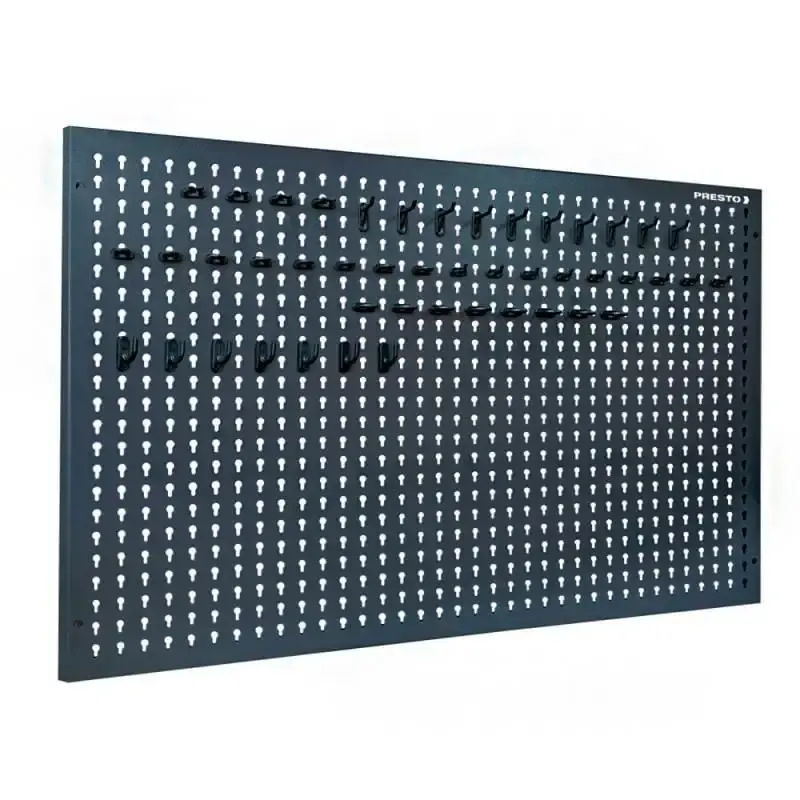 Painel Para Ferramentas em Aço 970 x 640 MM com 48 Ganchos 90414 PRESTO