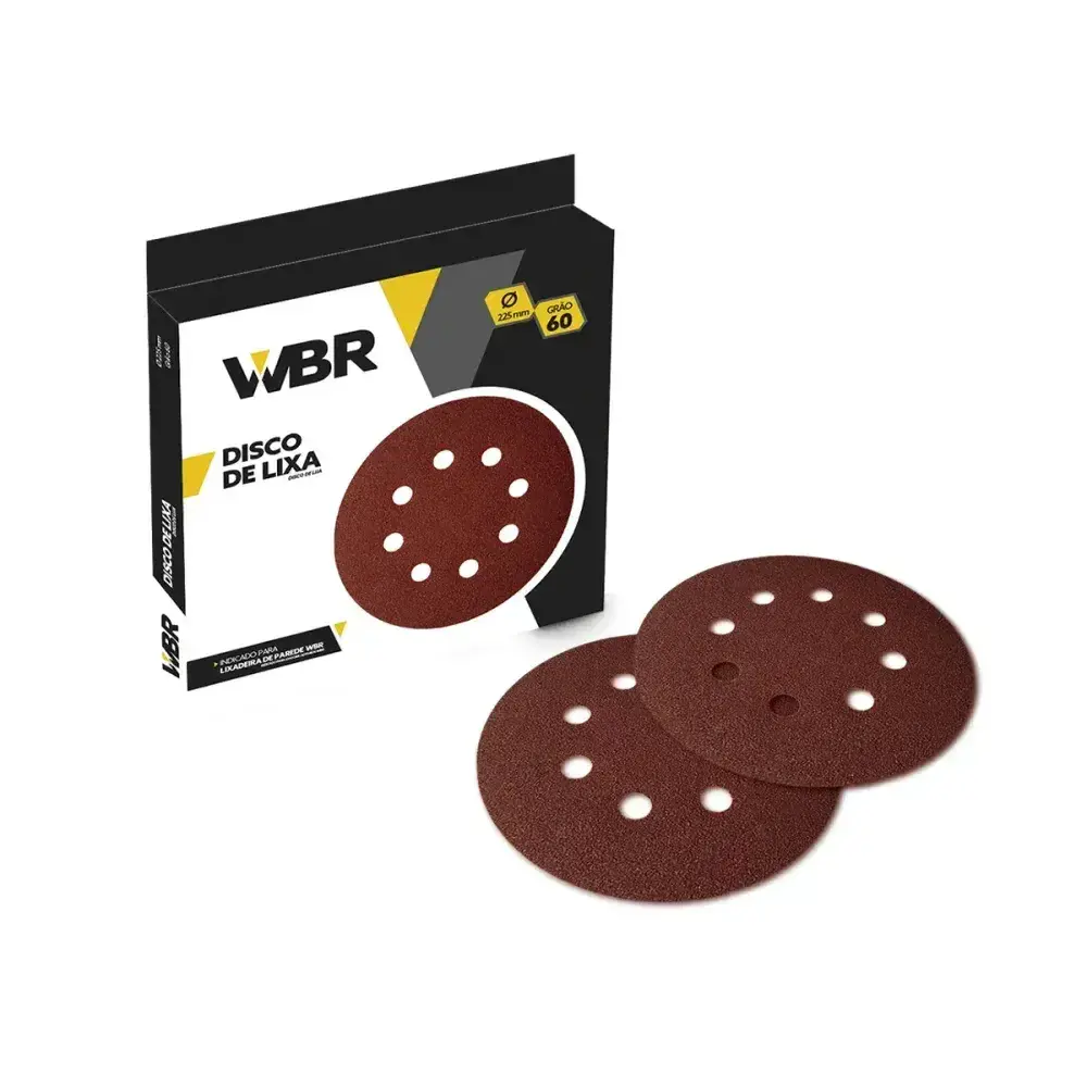Disco de lixa 180MM com 10 peç - grão 240 wbr Wbr-wagner